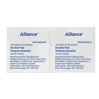 Alliance Alcohol Prep Pads, Medium, 200/box