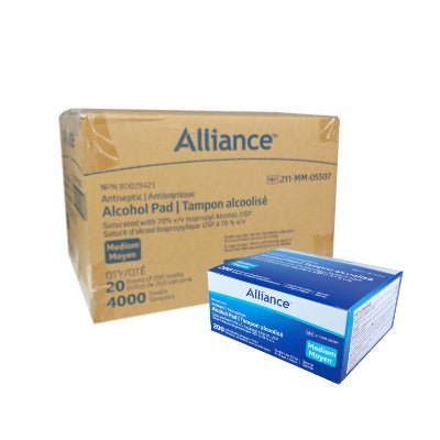 Alliance Alcohol Prep Pads, Medium, 200/box