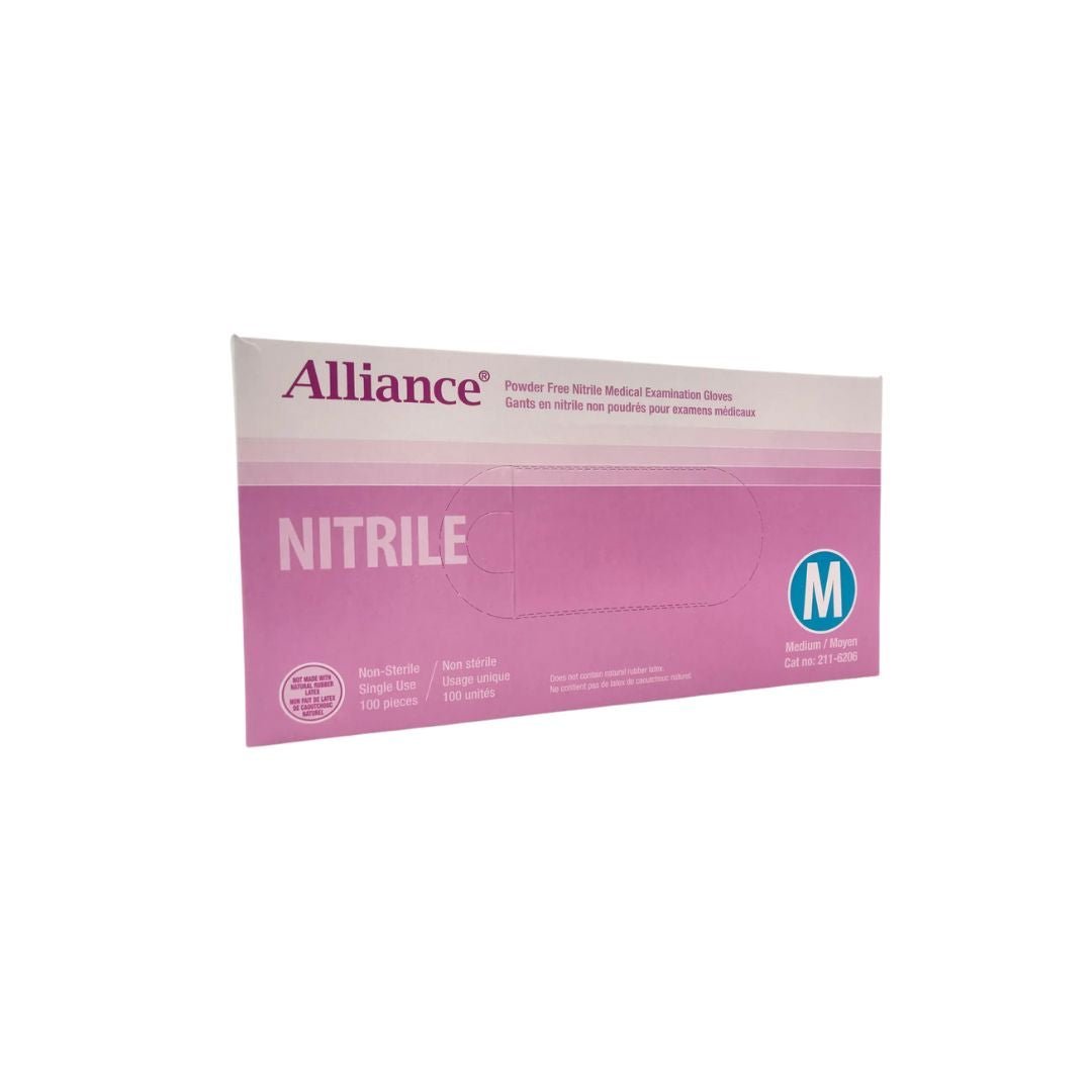 Alliance Disposable Nitrile Gloves, Medical Grade Exam Gloves, Medium