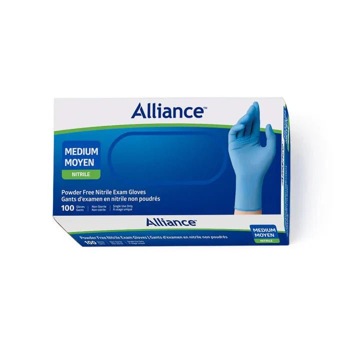 Alliance Disposable Nitrile Gloves, Medical Grade Exam Gloves, Medium