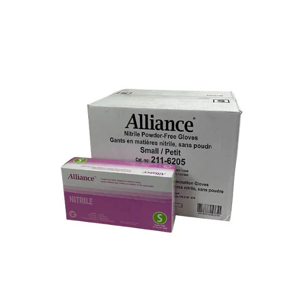 Alliance Disposable Nitrile Gloves, Medical Grade Exam Gloves, Small