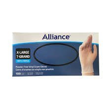 Alliance Disposable Vinyl Gloves, Medical Grade Exam Gloves, Extra Large