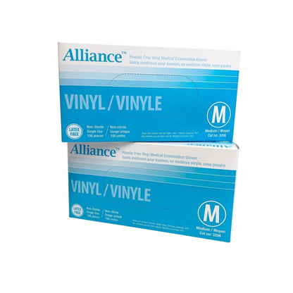 Alliance Disposable Vinyl Gloves, Medical Grade Exam Gloves, Medium