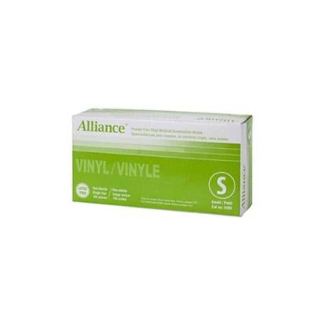 Alliance Disposable Vinyl Gloves, Medical Grade Exam Gloves, Small