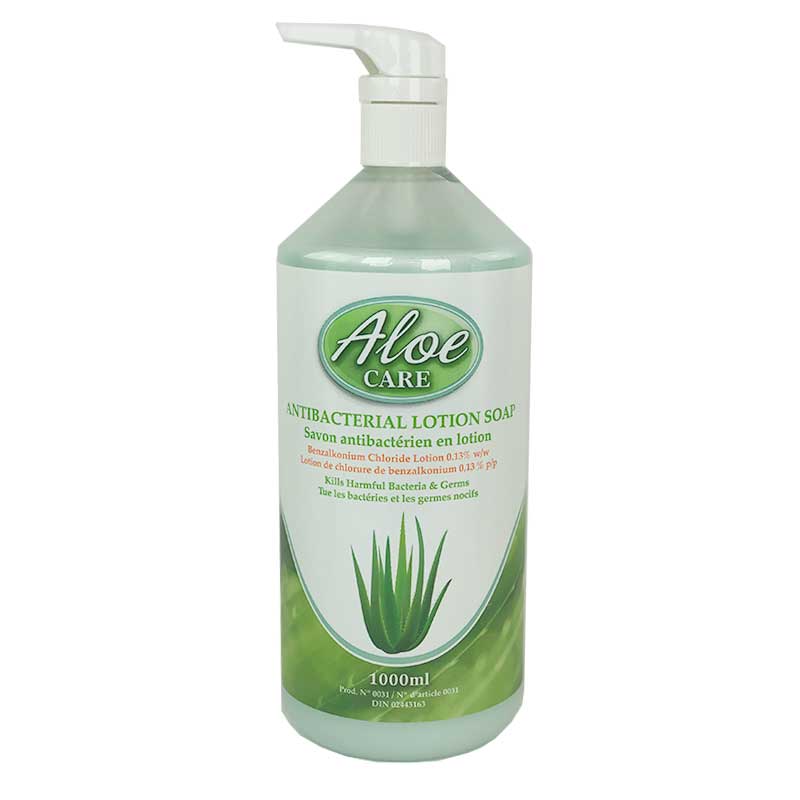 Aloe Care Antibacterial Lotion Hand Soap, 1 Litre Pump Bottle