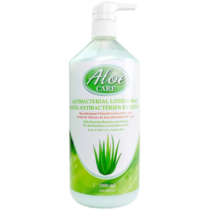 Aloe Care Antibacterial Lotion Hand Soap, 1 Litre Pump Bottle