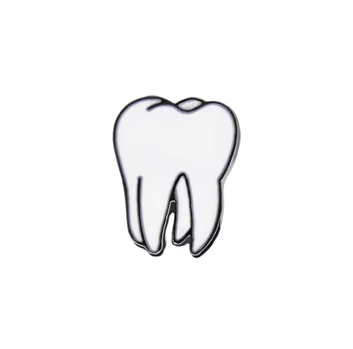 Lapel Pin - Teeth Whitening White Tooth Pin