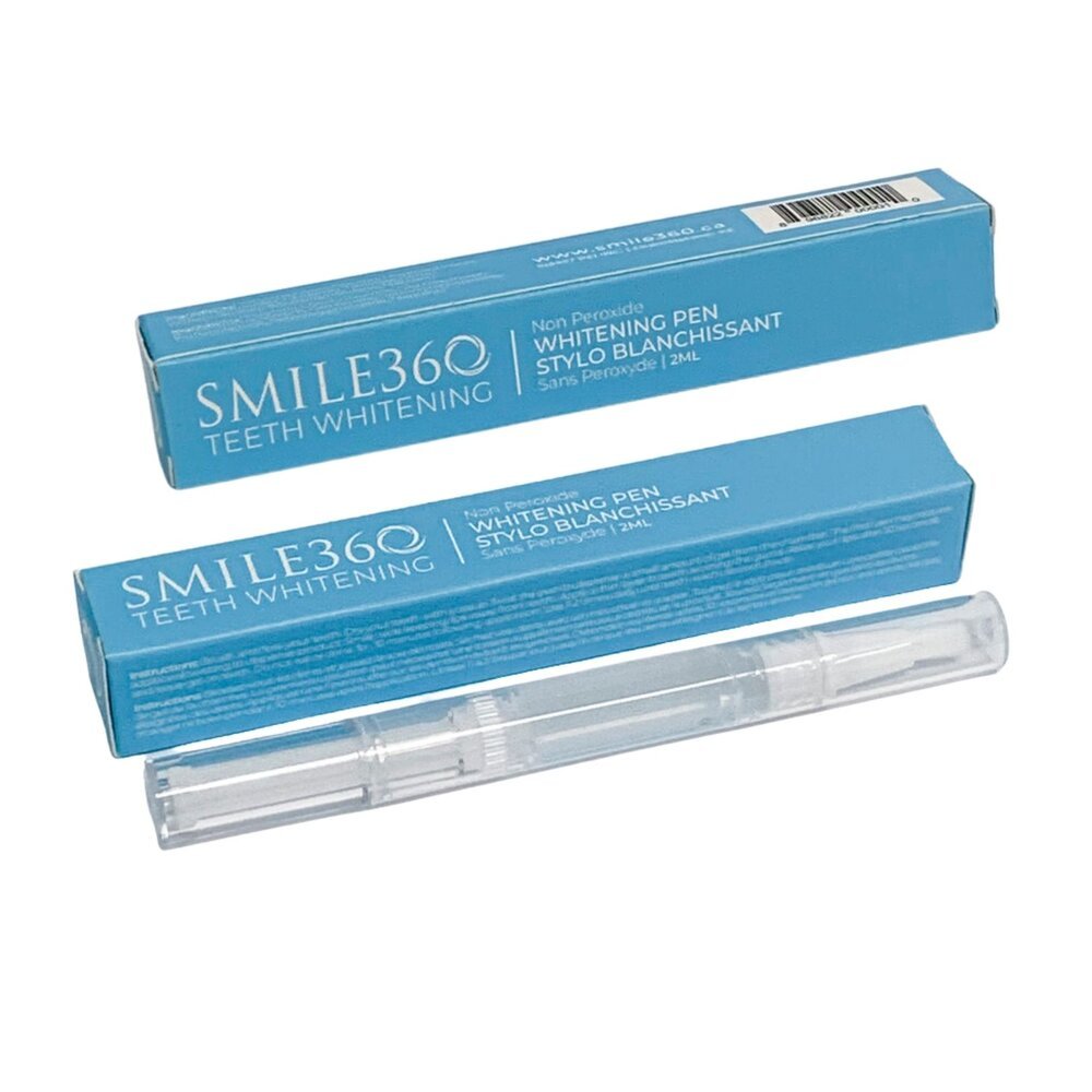 Smile360 Teeth Whitening Pen, Non - Peroxide Gel for Sensitive Teeth, 2ml